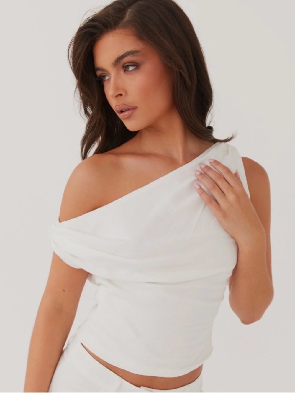 Peppermayo linen one shoulder top - Picture 3 of 3